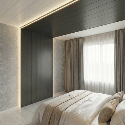 Панель МДФ Classic Stella De Luxe 2700х200х6 Black Lead (упак. 8 шт.)